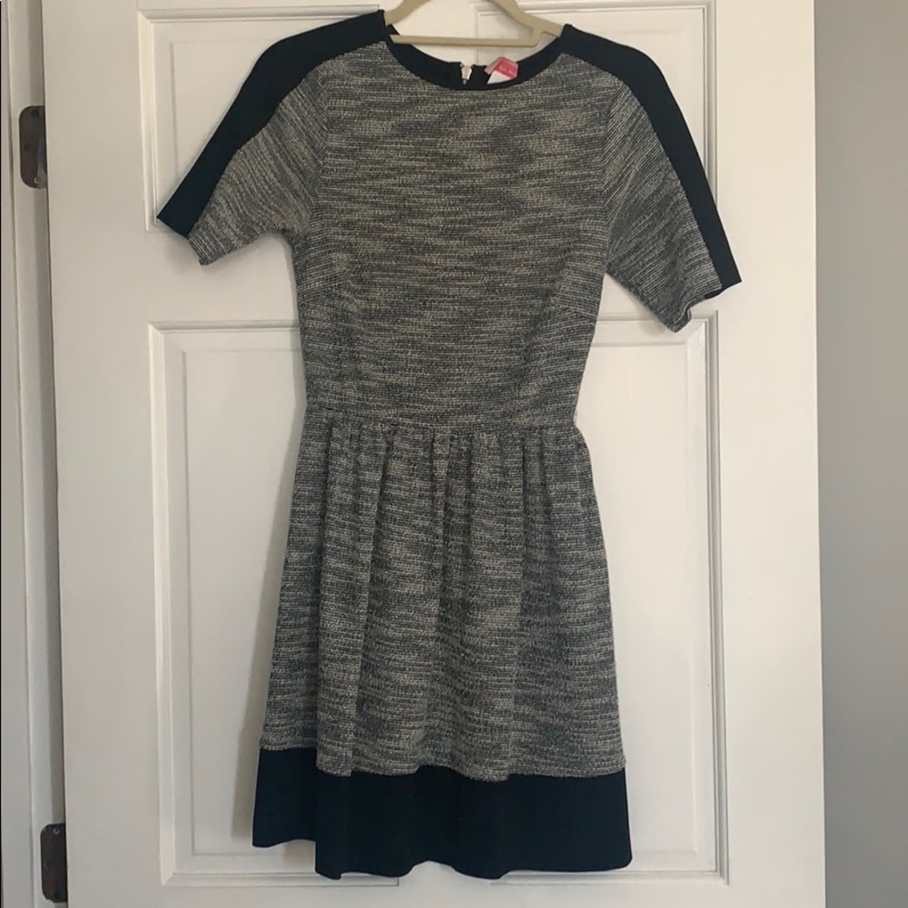 Black, white, and gray dressed